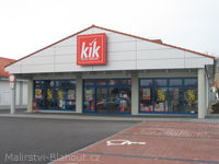 Malby a nátěry v interiéru prodejny Kik Trhové Sviny